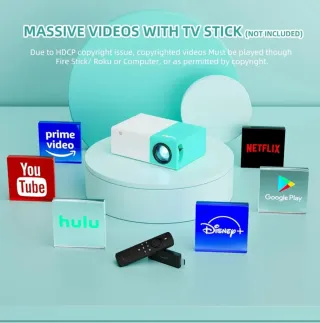 Mini Proyector Portátil 1080P WiFi BT 5.4