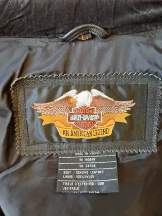 Chaqueta Piel Harley Davidson Moto