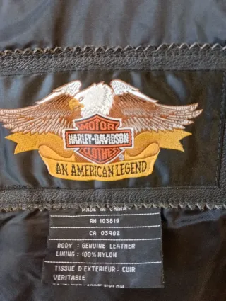 Chaqueta Piel Harley Davidson Moto