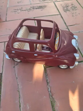 Camión hormigonera de juguete naranja