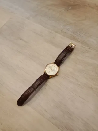 Reloj Massimo Dutti Piel Marrón Dorado