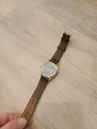 Reloj Massimo Dutti Piel Marrón Dorado