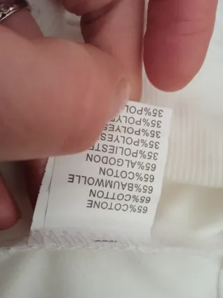 Pantaloni tuta a gamba larga bianchi donna