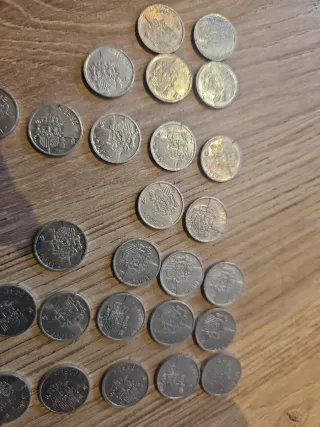 Lote 33 monedas 1 peseta 1989-1996