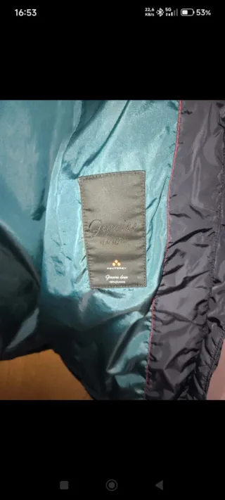 Abrigo Peuterey negro plumífero