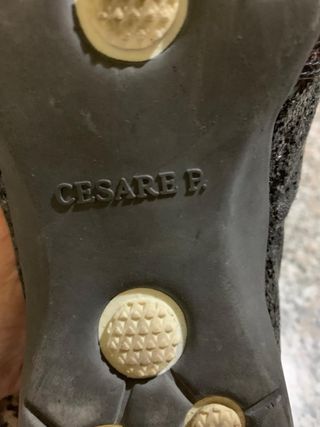 Sneakers basse in pelle e glitterate per donna