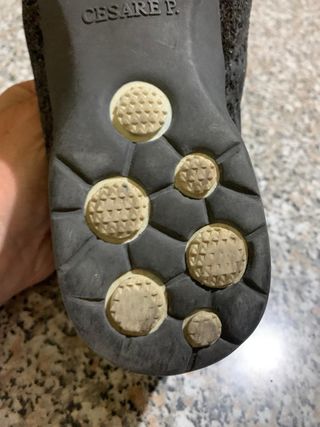 Sneakers basse in pelle e glitterate per donna