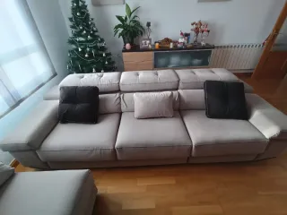 Sofá chaise longue Qsofas Gris