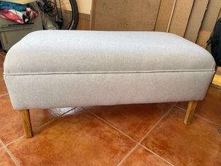 Banco pie de cama tapizado