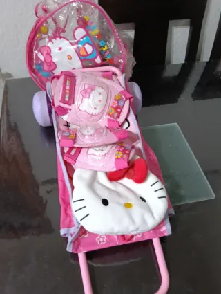 Lote Hello Kitty: Carro, Bolso y Espinilleras