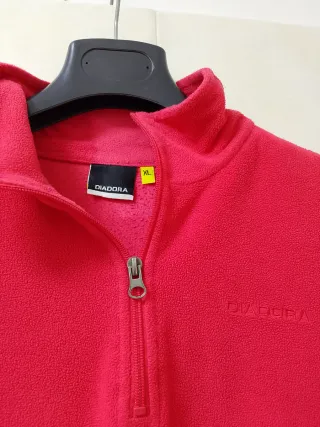 Felpa Diadora Uomo Rossa