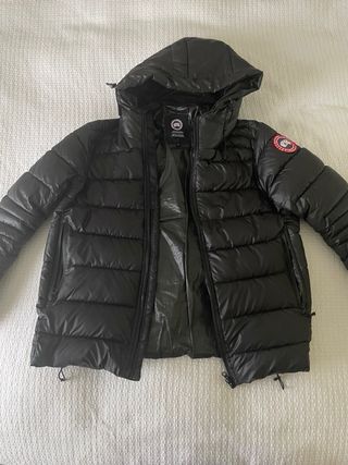 Chaqueta Canada Goose Negra Plumas