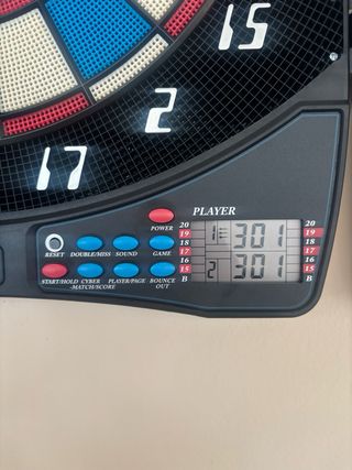 Diana de dardos electrónica con puertas