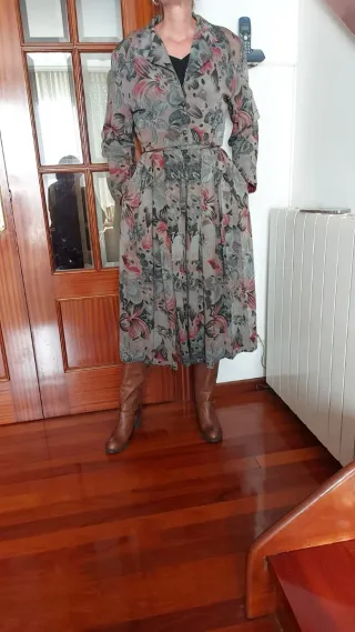 Conjunto falda pantalón y torera estampado floral