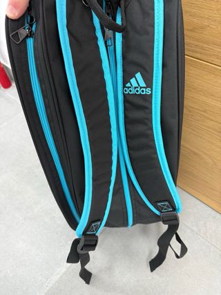 Paletero Adidas Negro y Turquesa