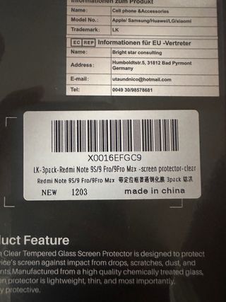 Protector Pantalla Cristal Templado LK