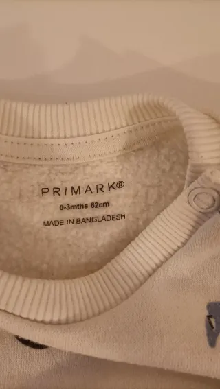 Primark Completo Felpato 0-3 Mesi