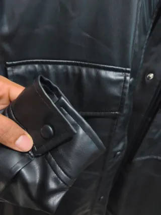 Chaqueta Zara Piel PU Negra