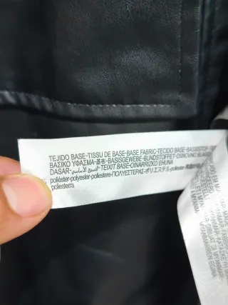 Chaqueta Zara Piel PU Negra