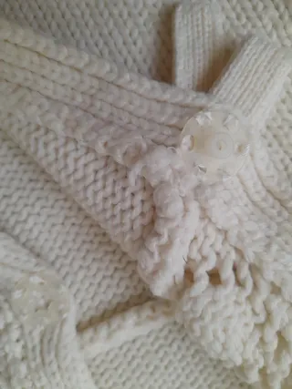 Giacchino lana bambina 4 anni bianco