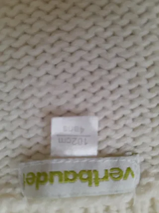 Giacchino lana bambina 4 anni bianco