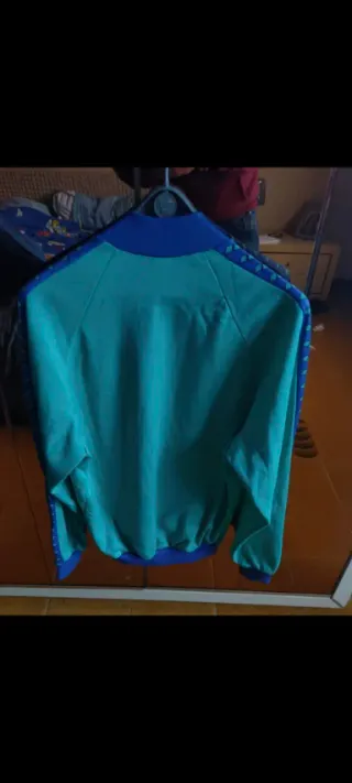 Giacca Arena Zip Verde/viola Tg M