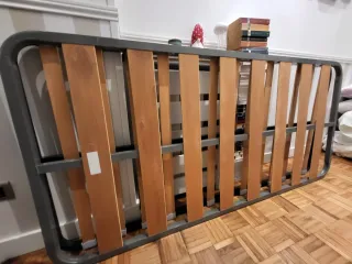 Somier con patas y colchón 90x190