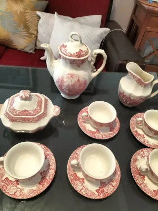 Juego de café Cartuja porcelana