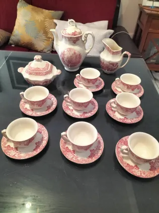 Juego de café Cartuja porcelana