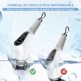 Cepillo Eléctrico Limpieza Rotatorio Extensible