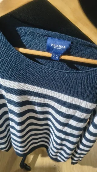 Jersey Pull&Bear rayas azul marino Talla M