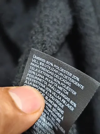 Camisa de Invierno Zara Negra