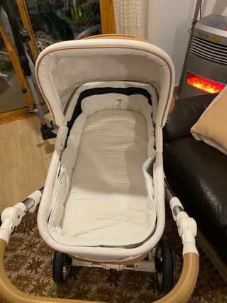 Cochecito de bebé 2 piezas color camel