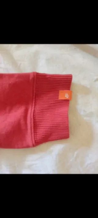 Felpa Nike Zip Grigio/Rosso Tg XS