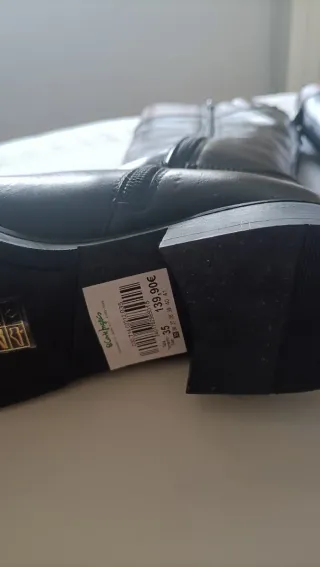 Botas de piel mujer negras y marrones