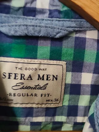 Camisa de cuadros hombre talla S