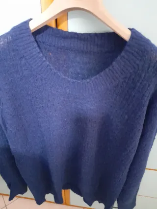 Maglione donna blu scuro