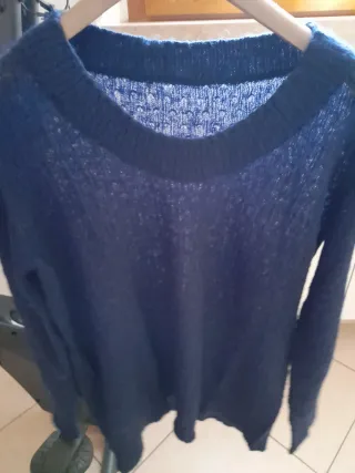 Maglione donna blu scuro