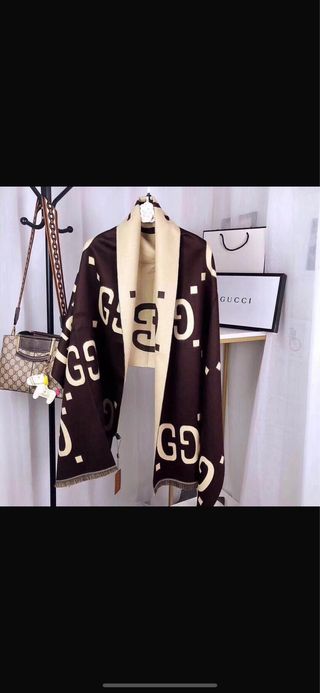 Bufanda Gucci Beige y Marrón