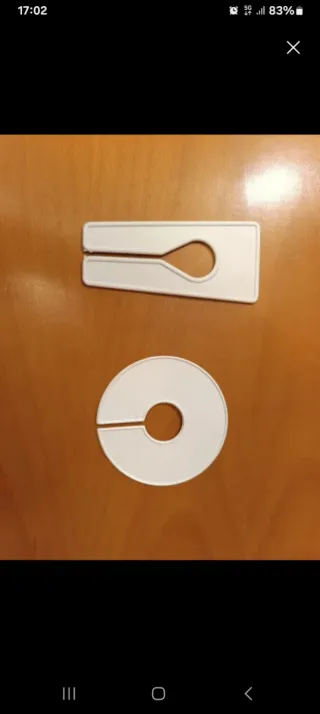 Pack 25 unid. Separadores de talla para ropa