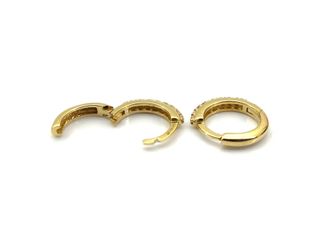 pendientes oro 18k con piedra con circonita