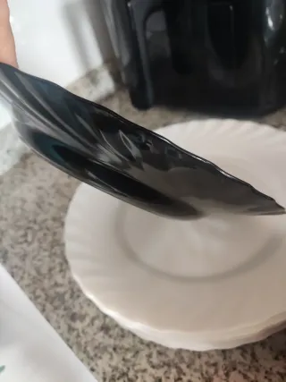 Vajilla Luminarc Trianon Black & White 17 pzs