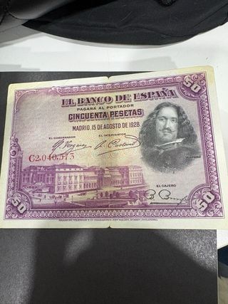 Colección de billetes de pesetas