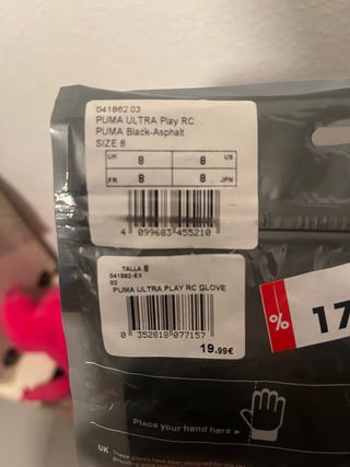 Guantes Portero Puma Talla 8 Regular Cut