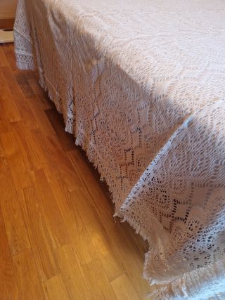 Colcha ganchillo colchón 150 cm