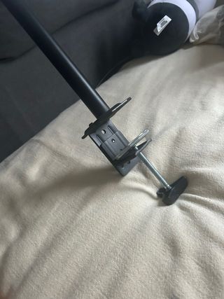 Soporte doble monitor abrazadera