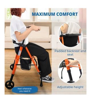 Andador para adultos , plegable con asiento.