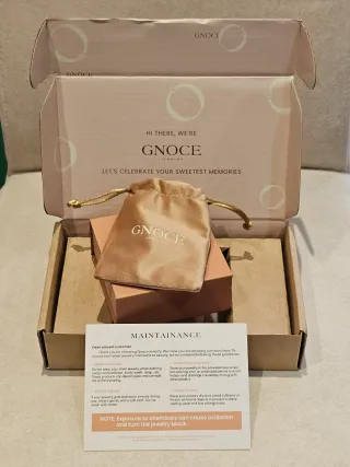 Pulsera Original Gnoce cierre Corazón Plata 19cm