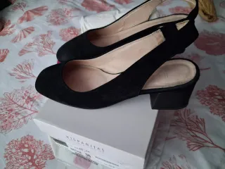 Sandalias Hispanitas ante negro T 36 impecables