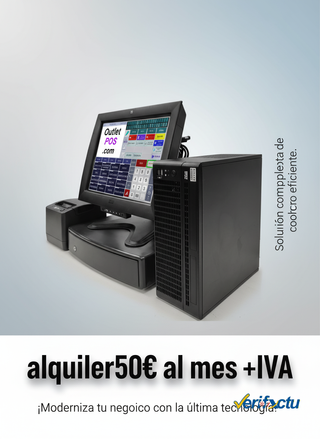 Alquiler TPV Táctil + Software + Impresora